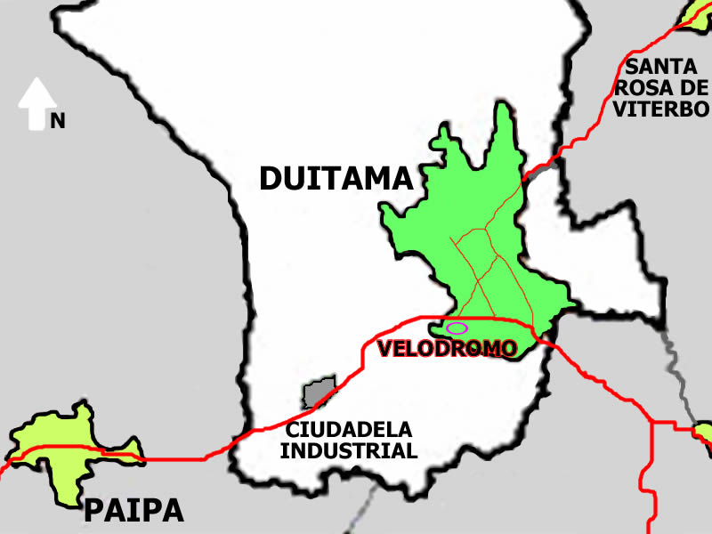 Mapa Duitama